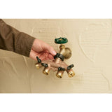 4-Outlet Brass Hose Faucet Manifold - Super Arbor