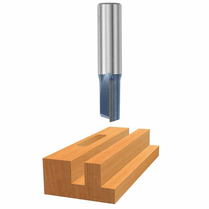Bosch 1/2-in Carbide-Tipped Straight Router Bit, 1-Flute, 1-1/4-in Cut Length