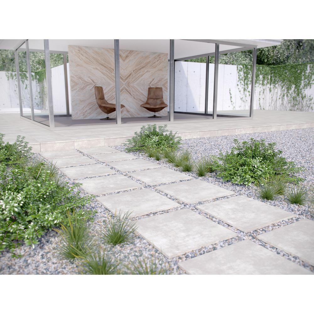 Beton Blanco 24 in. x 24 in. Matte Porcelain Paver Tile (14 pieces / 56 sq. ft. / pallet) - Super Arbor