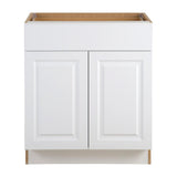 Benton Assembled 12x34.5x24.5 in. Base Cabinet with Soft Close Full Extension Drawer in White - Super Arbor