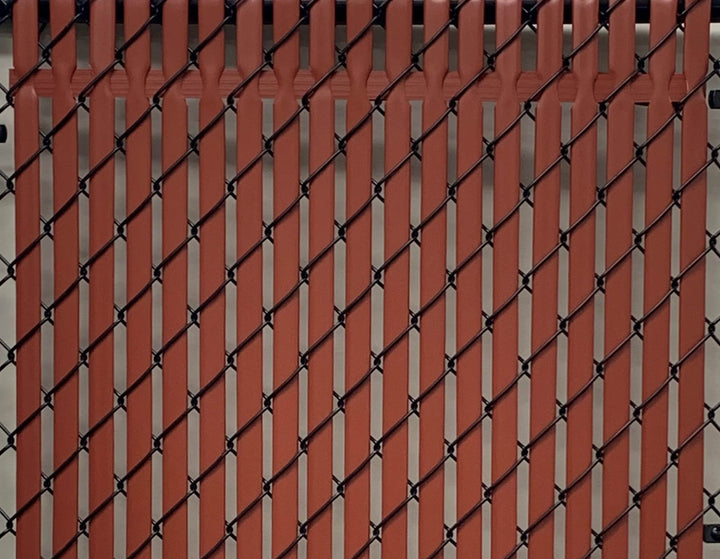 Pexco 8-ft H x 1-in W Redwoood Hdpe Chain Link Fence Slat 82-Pack