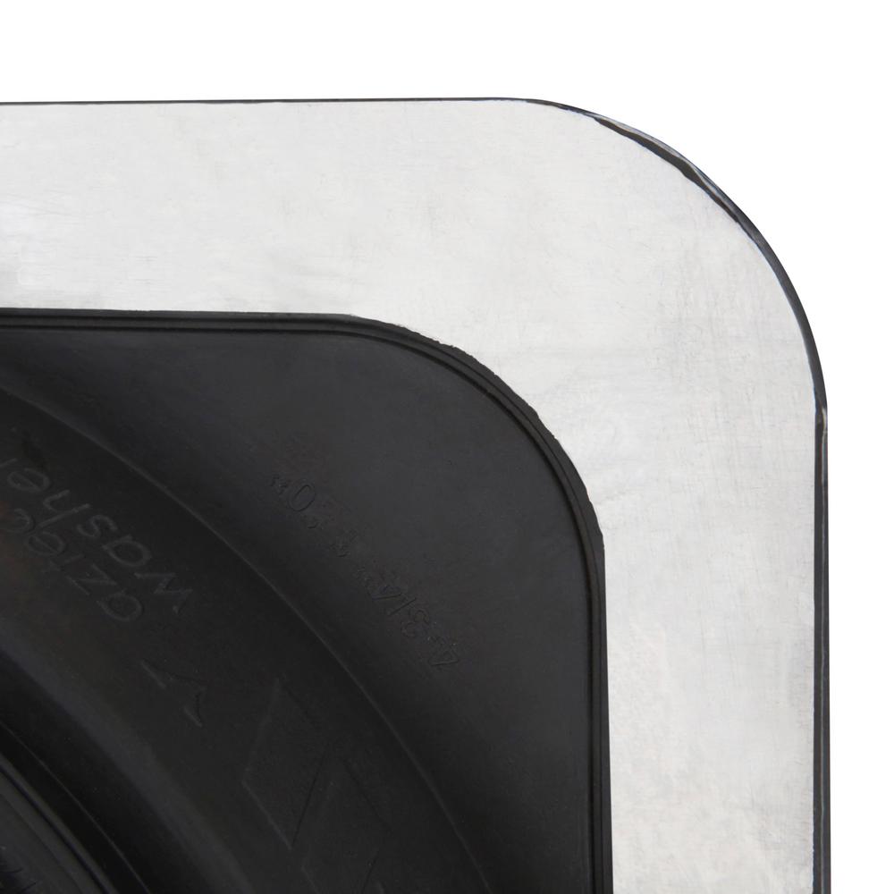 No-Calk Master Flash 12-1/2 in. x 11-3/4 in. Rubber Vent Pipe Roof Flashing with Adjustable Diameter