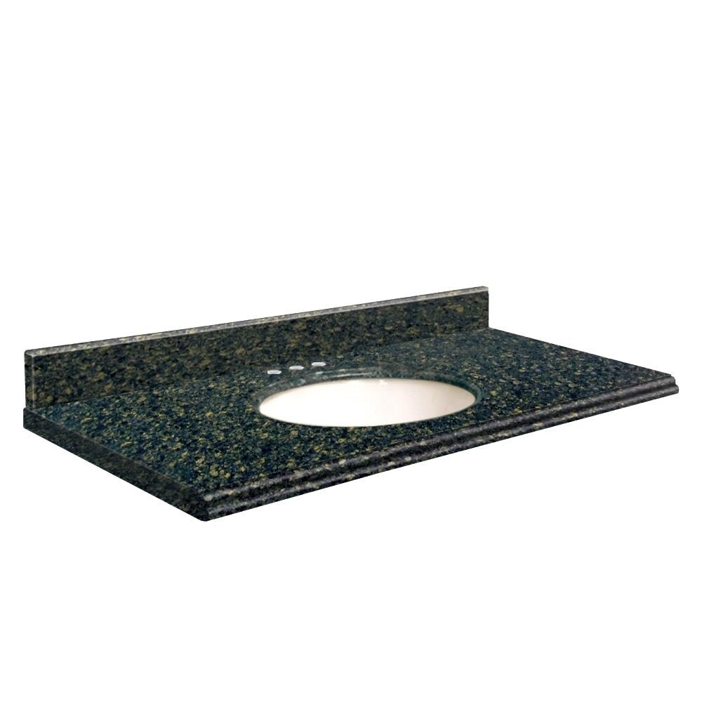 Transolid 25-in Manchester Square Quartz Single Sink Bathroom Vanity Top