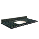 Transolid 25-in Manchester Square Quartz Single Sink Bathroom Vanity Top