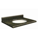 Transolid 37-in Uba Verde Granite Single Sink Bathroom Vanity Top