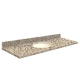 Transolid 61-in Giallo Ornamental Granite Single Sink Bathroom Vanity Top