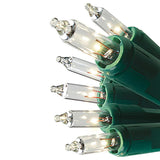GE ConstantON 100-Count 20.6-ft Clear Incandescent Plug-In Christmas String Lights, Green Wire