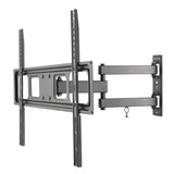 Full Motion Dual Arm TV Wall Mount for 37 in. - 70 in. Flat Panel TV's with 25 Degree Tilt, 77 lb. Load Capacity - Super Arbor