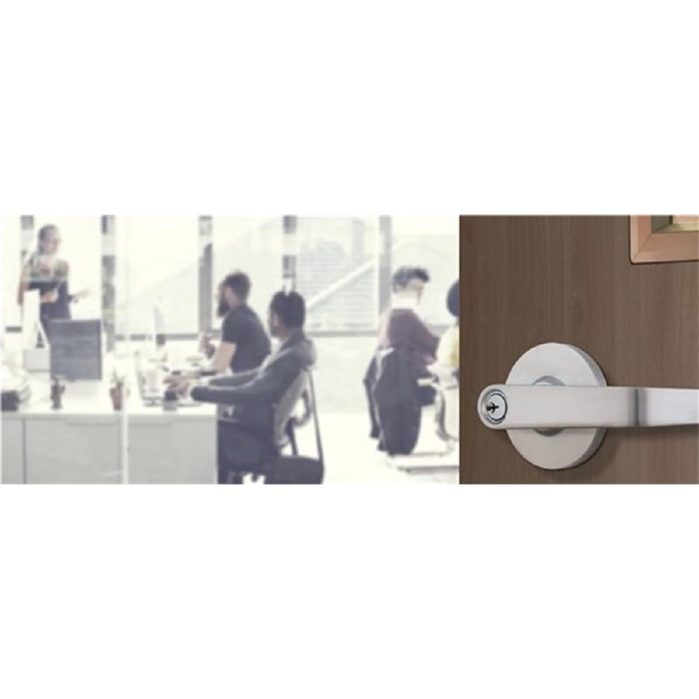 Commercial 2-3/4 in. Satin Chrome Heavy Duty Classroom Keyed Entry Door Lever - Super Arbor