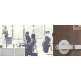 Commercial 2-3/4 in. Satin Chrome Heavy Duty Classroom Keyed Entry Door Lever - Super Arbor