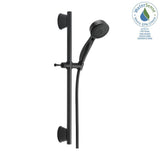 ActivTouch 9-Spray 3.7 in. Single Wall Mount Handheld Shower Head in Matte Black - Super Arbor