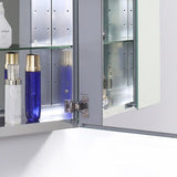 49 in. W x 36 in. H x 5 in. D Frameless Recessed or Surface-Mounted Bathroom Medicine Cabinet
