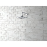 Recharge 6-Spray 9.1 in. Single Wall Mount Fixed Shower Head in Polished Chrome - Super Arbor