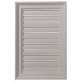 16 in. x 24 in. Rectangular Primed Polyurethane Paintable Gable Louver Vent - Super Arbor