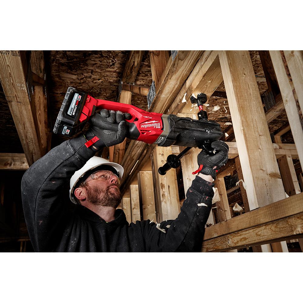 M18 FUEL 18-Volt Lithium-Ion Brushless Cordless GEN 2 SUPER HAWG 7/16 in. Right Angle Drill QUIK-LOK Kit - Super Arbor