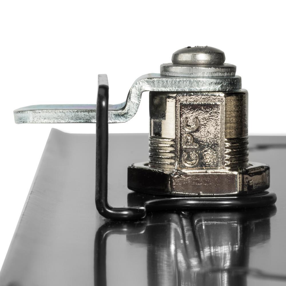 Oasis Classic Locking Post Mount Parcel Mailbox with High Security Reinforced Lock, Black - Super Arbor