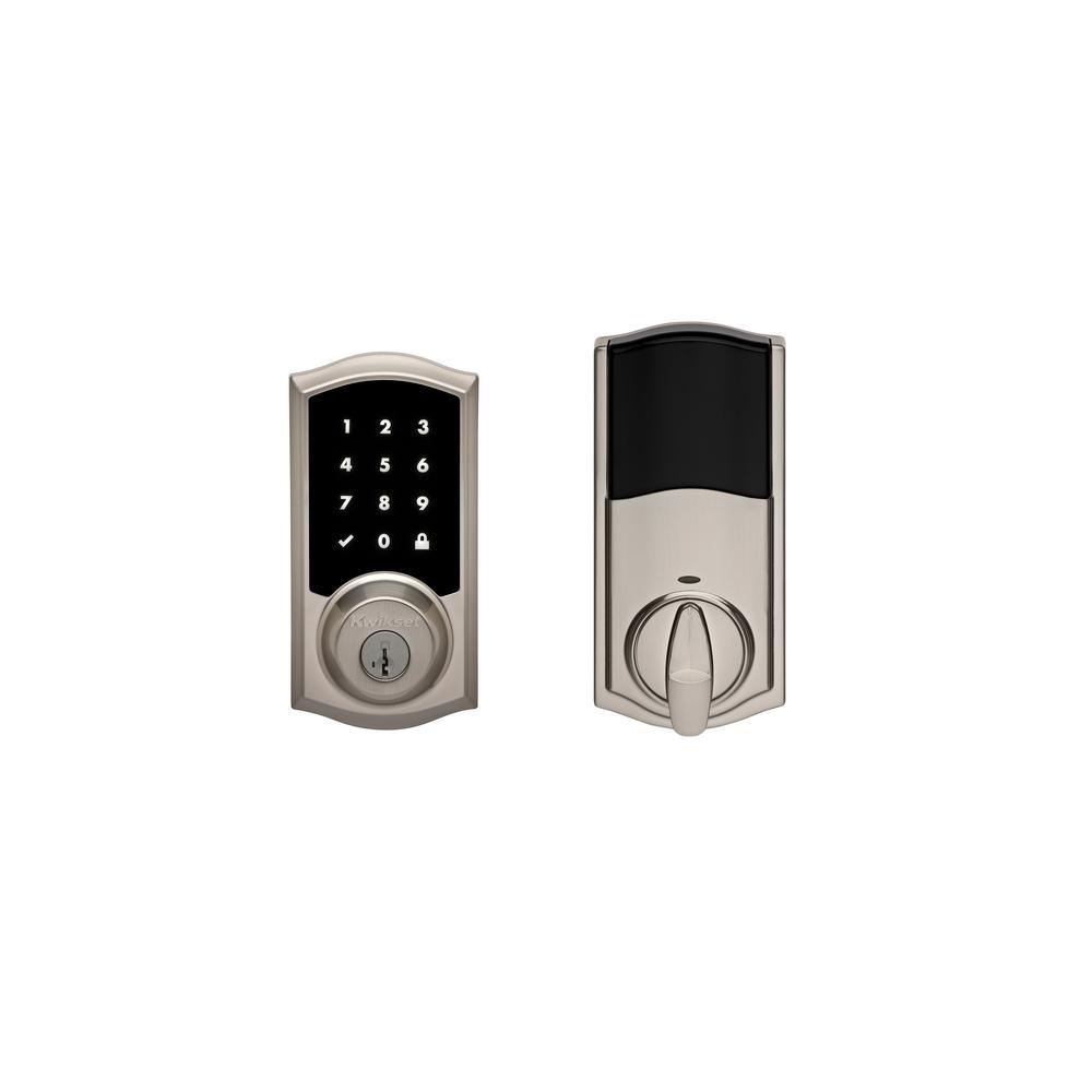 Premis Touchscreen Smart Lock Satin Nickel Single Cylinder Electronic Deadbolt Featuring SmartKey Security - Super Arbor