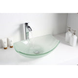 Pendant Series Deco-Glass Vessel Sink in Lustrous Frosted - Super Arbor
