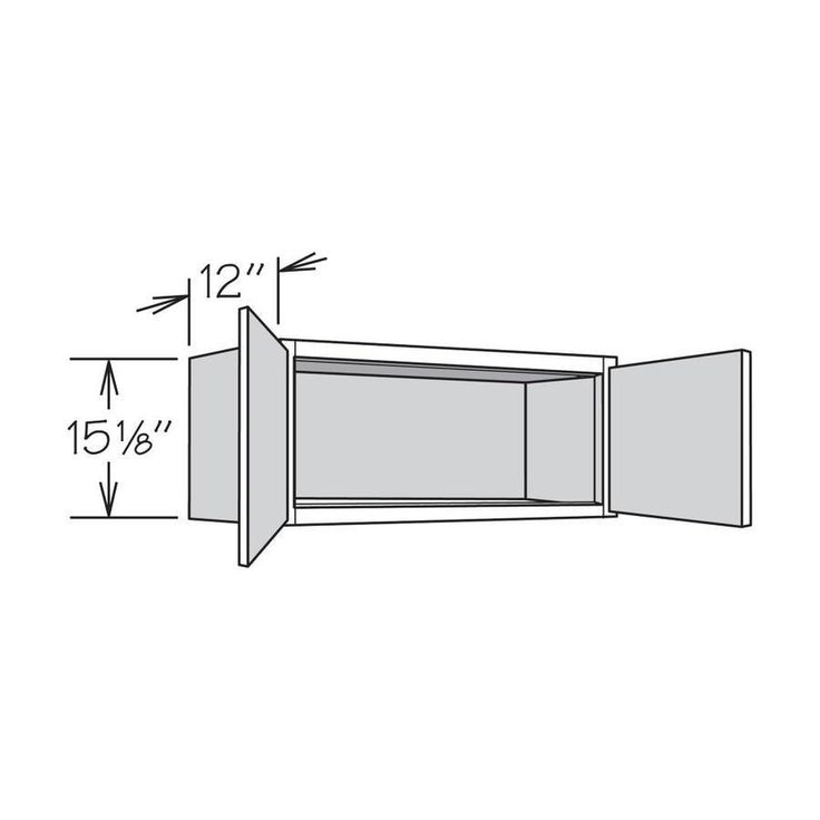 allen + roth Aveley 36-in W x 15.125-in H x 12-in D Linen Maple Door Wall Semi-Custom Cabinet