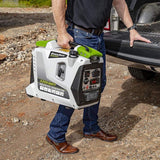 PowerSmith 2200-Watt Portable Gas-Powered Digital Inverter Generator with 5 Outputs, LED Display, Pull Handle and Wheels