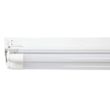 4 ft. 2-Light T8 Industrial LED White Strip Light with 1800 Lumen LED Tubes 5000K - Super Arbor