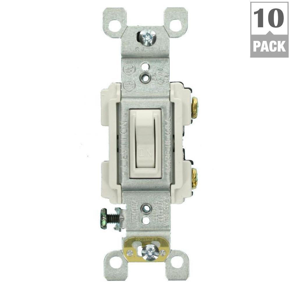 15 Amp Preferred Switch, White (10-Pack) - Super Arbor