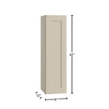 Home Decorators Collection Newport 9 in. W x 12 in. D x 42 in. H Assembled Plywood Wall Kitchen Cabinet in Blended Cream with Soft Close