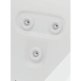 Universal Oval 70 in.¬†Acrylic Center Drain Oval Drop-In Air Bath/ Whirlpool Bathtub with Heater in White - Super Arbor