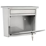 Maya Locking Stainless Steel Wall Mount Mailbox - Super Arbor