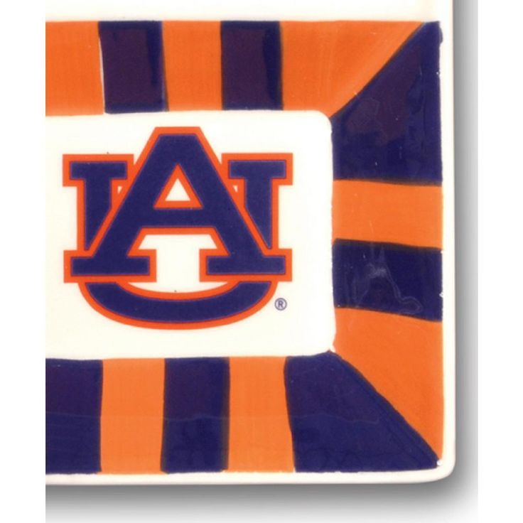 Auburn Ceramic 4 Section Tailgating Serving Platter