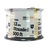 500 ft. 12/1 White Stranded THHN Wire - Super Arbor