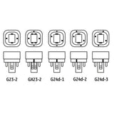 Philips 13-Watt Equivalent CFLNI 2-Pin GX23-2 CFL Light Bulb, Cool White 4100K