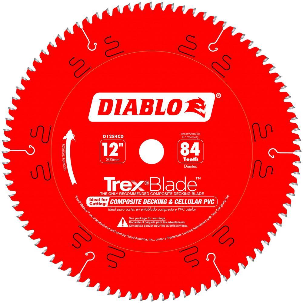 10 in. x 72-Tooth Trex/Composite Material Cutting Saw Blade - Super Arbor
