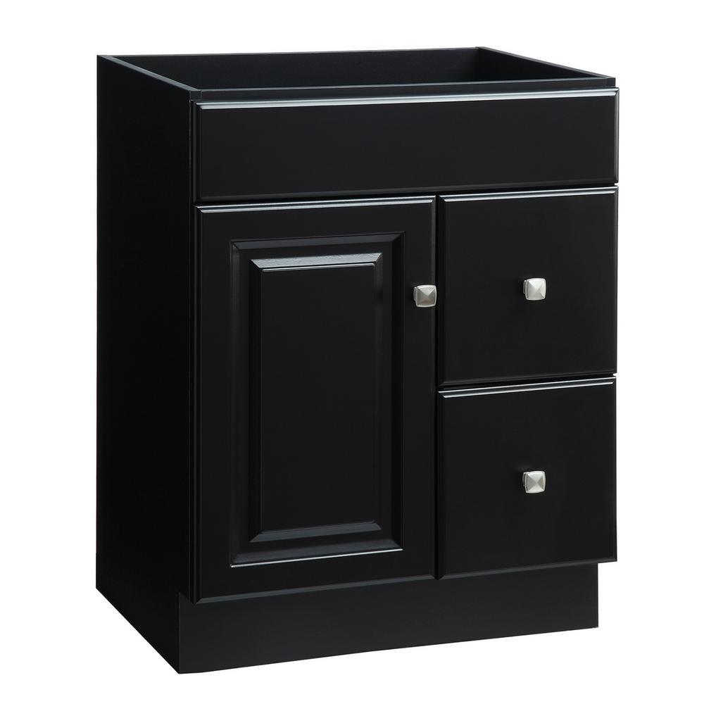 Wyndham 24 in. W x 18 in. D Unassembled Bath Vanity Cabinet Only in White Semi-Gloss