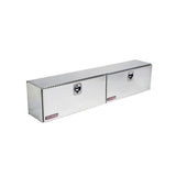 Weather Guard 90.25 in. Diamond Plate Aluminum Full Size Top Mount Truck Tool Box - Super Arbor