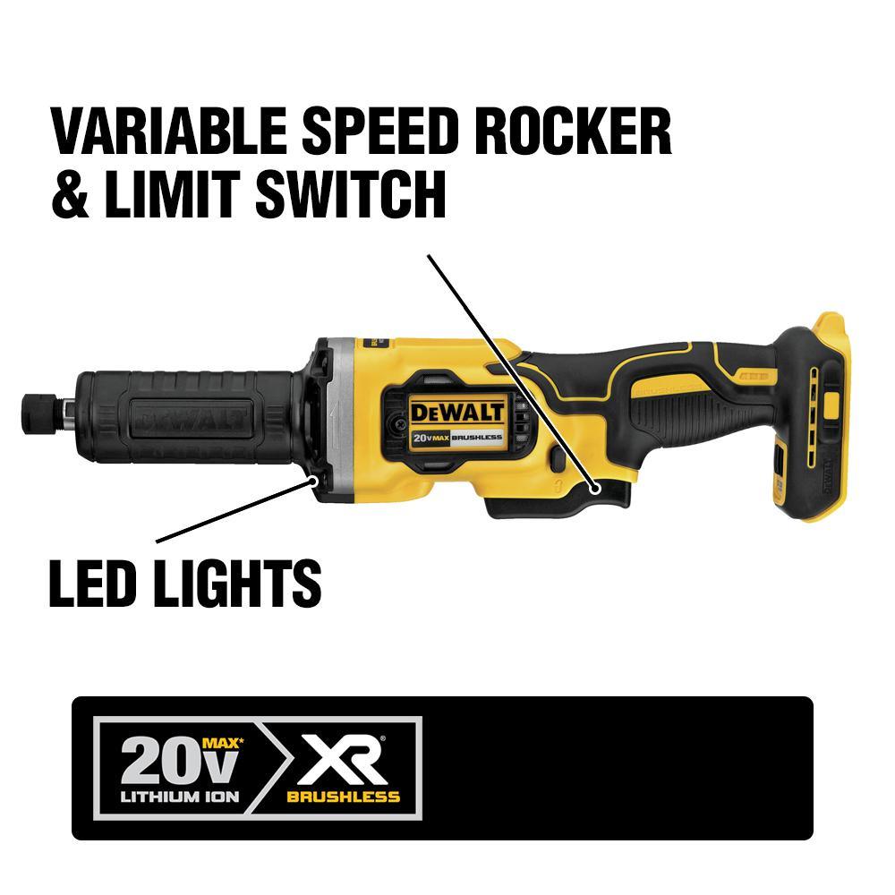20-Volt MAX Li-Ion Cordless Band Saw(Tool-Only) with Bonus 1-1/2 in. Die Grinder(Tool-Only), Battery 5Ah, Charger & Bag - Super Arbor