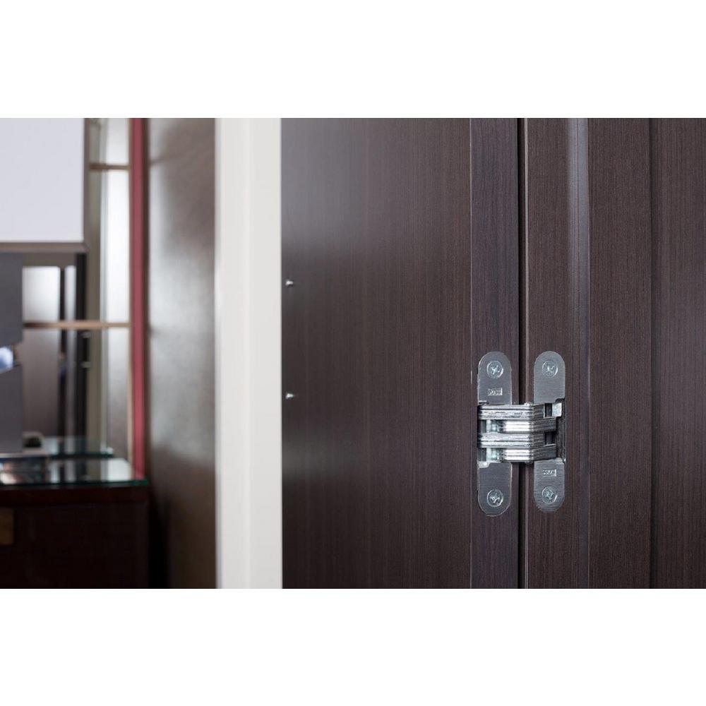 1-1/8 in. x 4-5/8 in. Satin Brass Invisible Hinge - Super Arbor