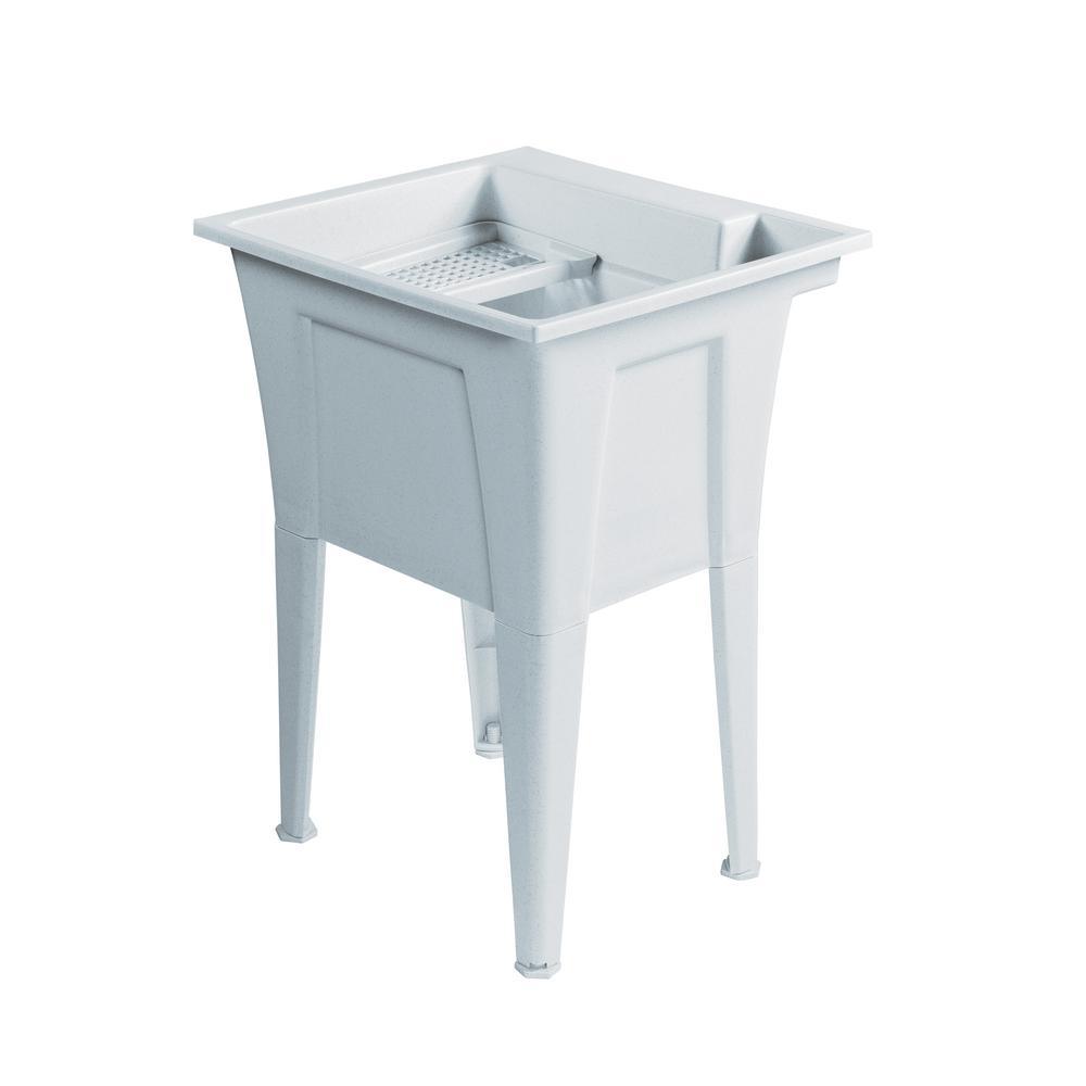 24 in. x 22 in. Polypropylene Granite Laundry Sink - Super Arbor