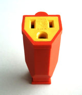 Project Source 15-Amp 125-Volt Orange 3-Wire Grounding Connector, NEMA 5-15R