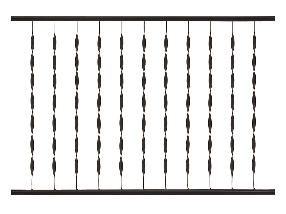 Gilpin Patterson 4-ft x 36-in Black Metal Deck Rail Kit