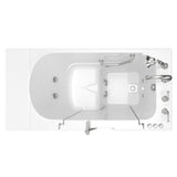 Gelcoat Value Series 51 in. Right Hand Walk-In Whirlpool and Air Bathtub with Outward Opening Door in White - Super Arbor