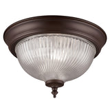 Project Source 11-in Painted Oil-Rubbed Bronze Traditional Flush Mount Light