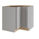 Vesper White Shaker Assembled Plywood 36 in. x 34.5 in. x 24 in. Easy Reach Corner Base Kitchen Cabinet Left Hand - Super Arbor