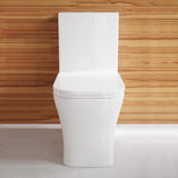 Concorde 1-Piece 0.8/1.28 GPF Dual Flush Square Elongated Toilet in White - Super Arbor