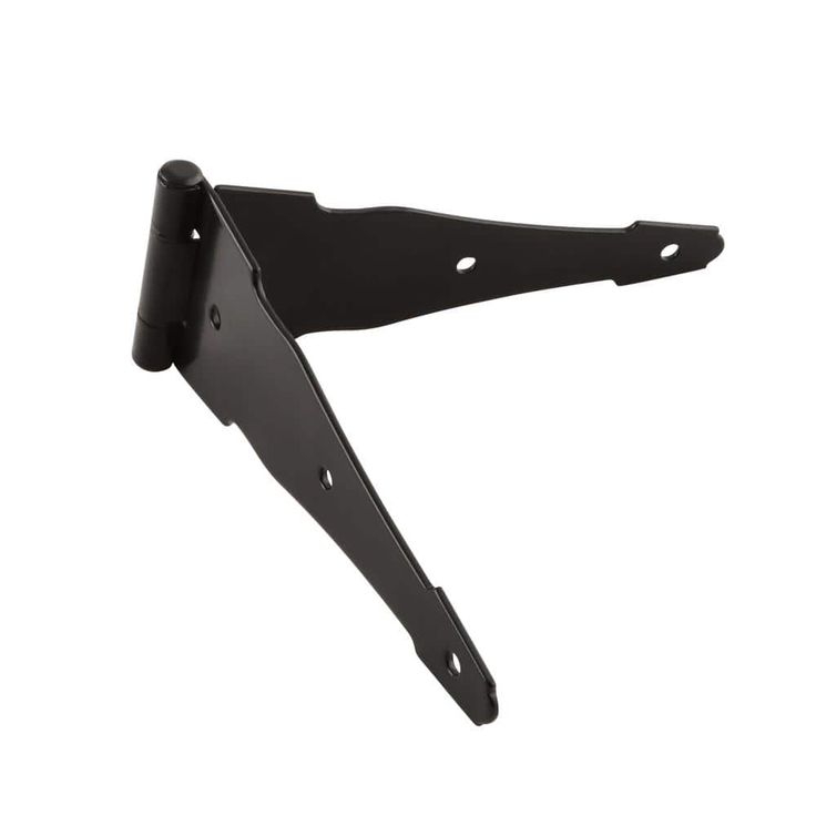 Everbilt 8 in. Black Heavy Duty Decorative Strap Hinge