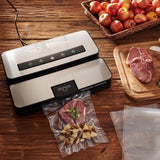 Stainless Steel Vacuum Sealer with Bag Cutter and Holder