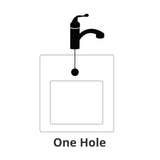 Drop-In/Undermount Granite 33 in. 1-Hole 60/40 Double Bowl Kitchen Sink in Nero
