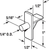 1/4 in., Clear Plastic, Locking Shelf Support Peg (8-pack)