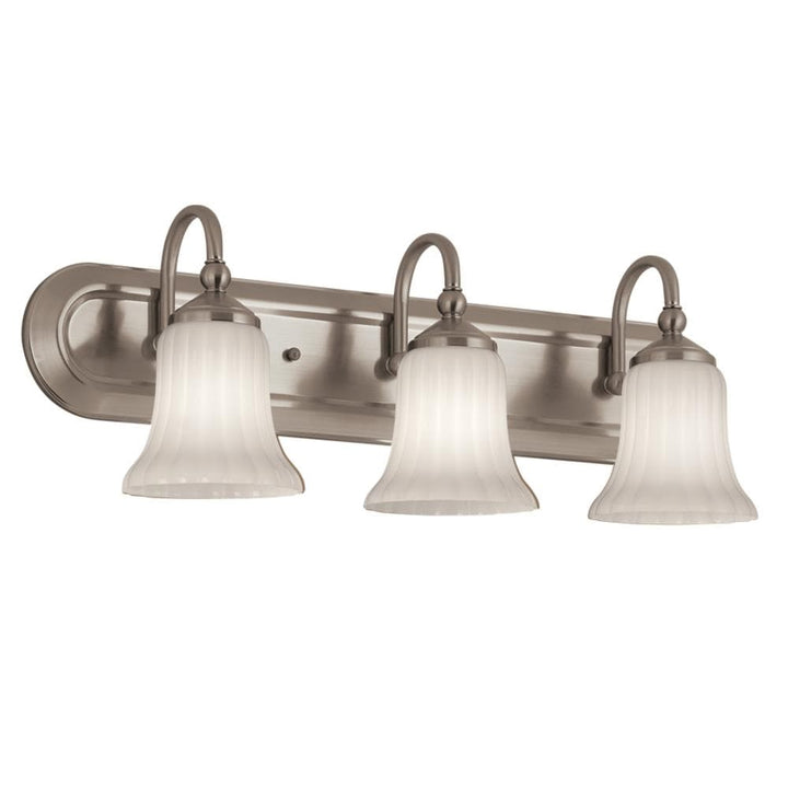 Portfolio Shaker Park 24.02-in 3-Light Brushed Nickel Traditional Vanity Light Bar