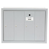 Aluminum Recessed-Mounted USPS Access Vertical Mailbox with 4 Door - Super Arbor